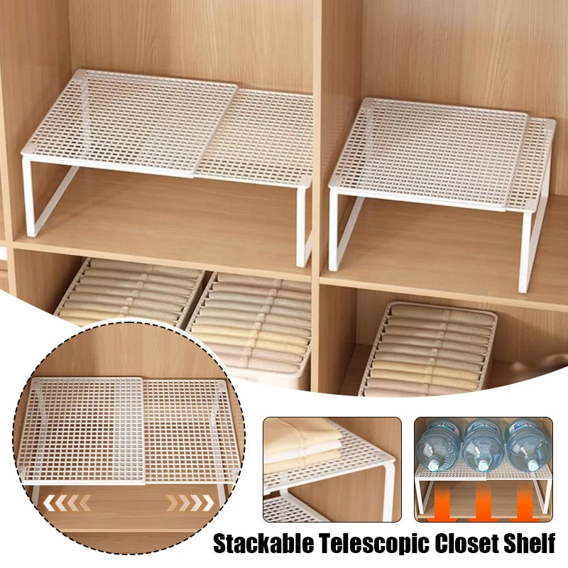 Telescopic Closet Organizer Shelf