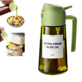Dual-Mist Olive Oil Sprayer Bottle - 470ml Refillable Kitchen Oil Dispenser for Cooking, Air Fryer & Salad