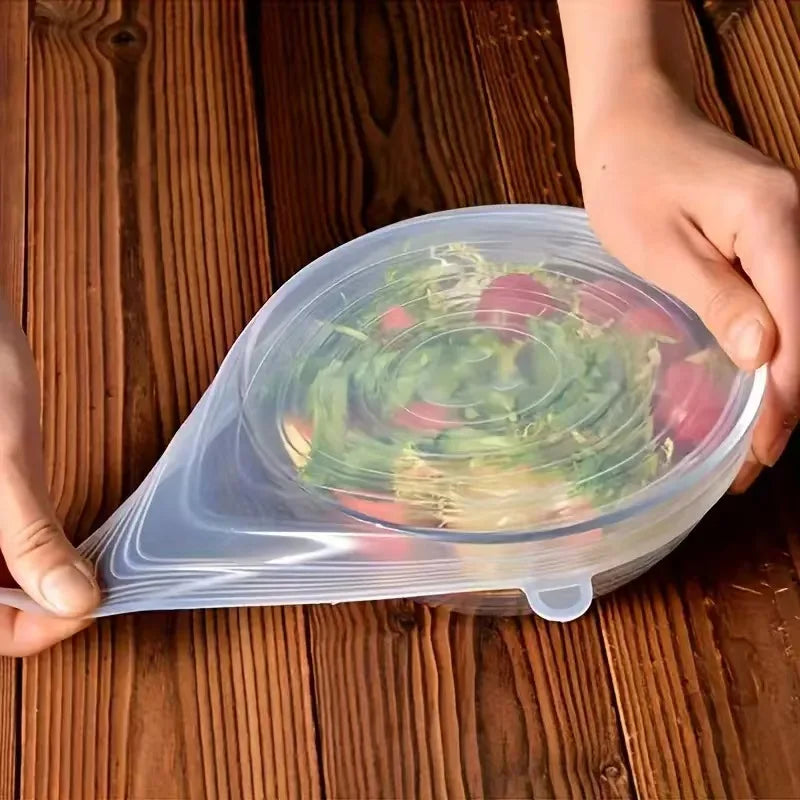 Reusable Silicone Stretch Lids Set